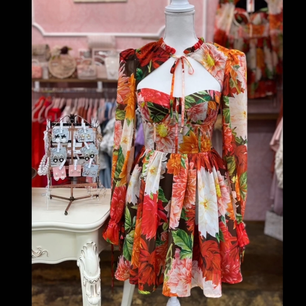 Touch of Elegance Floral Dress Size Small